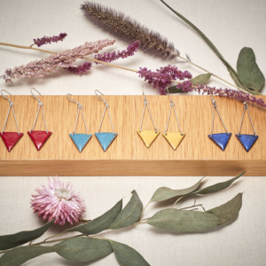 Boucles d’oreilles fanion - série 1