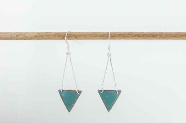 Boucles d’oreilles fanion rouge vif